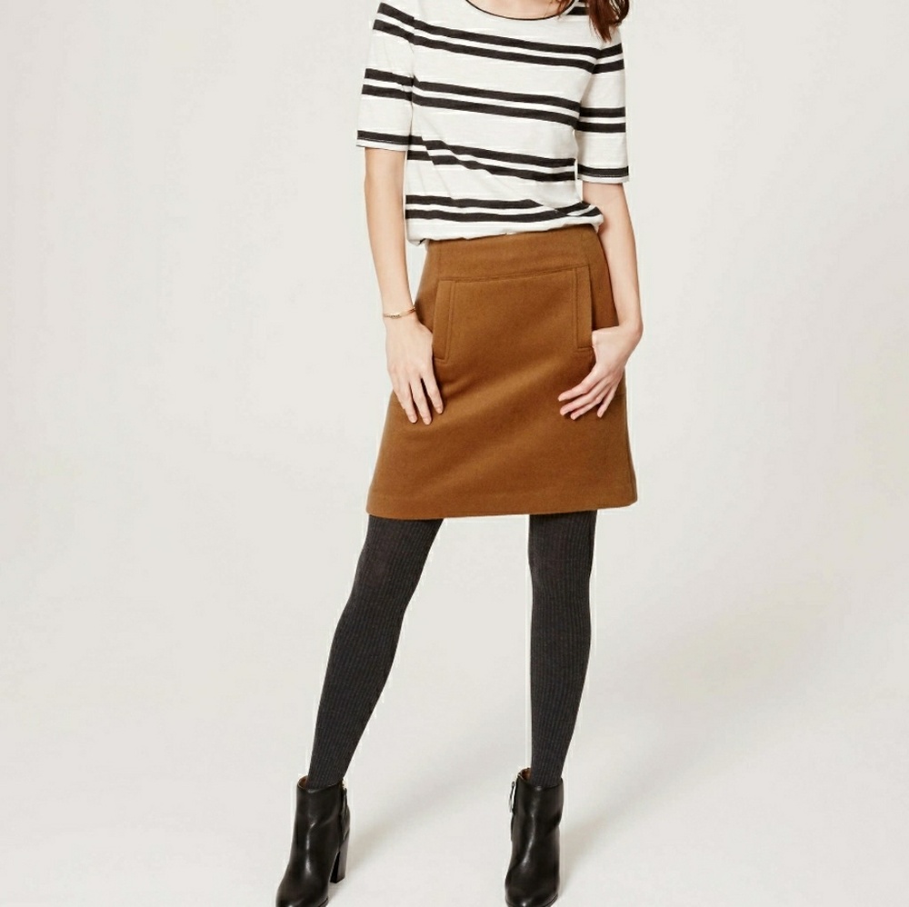 Bundle 2/$26-Loft wool skirt